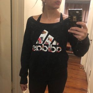 Adidas scoop neck sweater